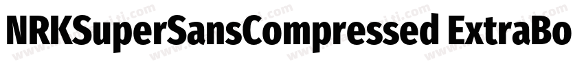 NRKSuperSansCompressed ExtraBold字体转换